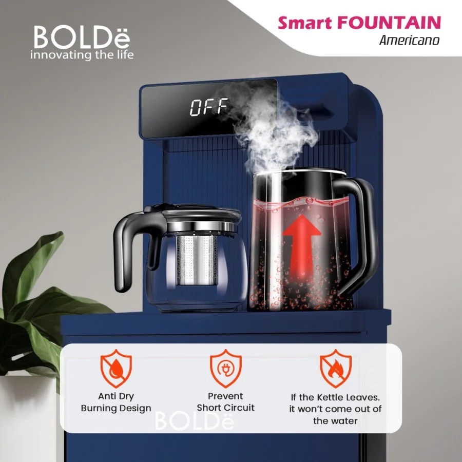 Bolde Smart Water Dispenser Super Smart Fountain Americano 8 L - Navy Blue